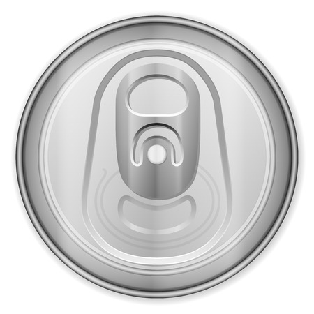 Drink can top on a white background.のイラスト素材