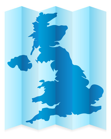 UK map on a white background. Vector illustration.のイラスト素材