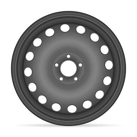 Wheel rim on a white background.のイラスト素材