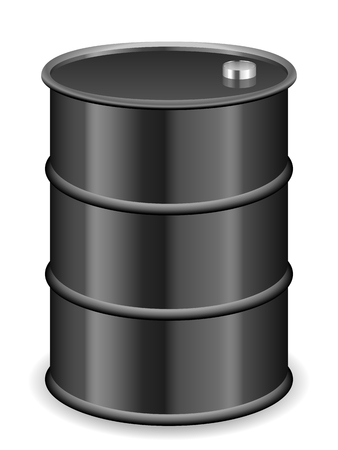 Oil barrel on a white background.のイラスト素材
