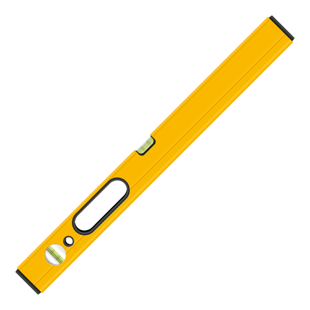 Bubble level tool on a white background.のイラスト素材