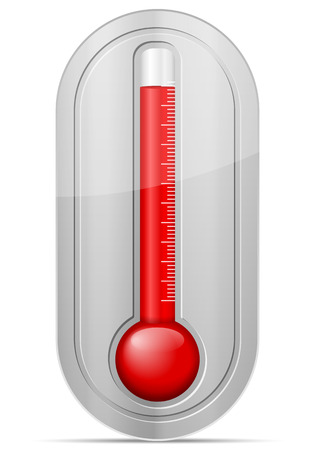Thermometer on a white background.のイラスト素材