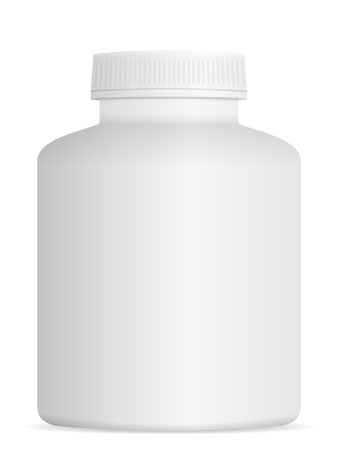 Medicine pill bottle on a white background.のイラスト素材