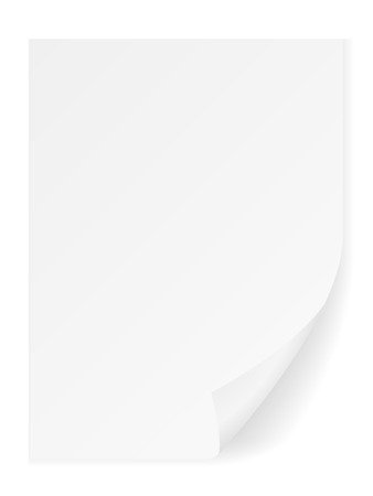 Paper sheet on a white background.のイラスト素材