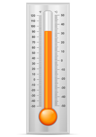 Thermometer on a white background.のイラスト素材