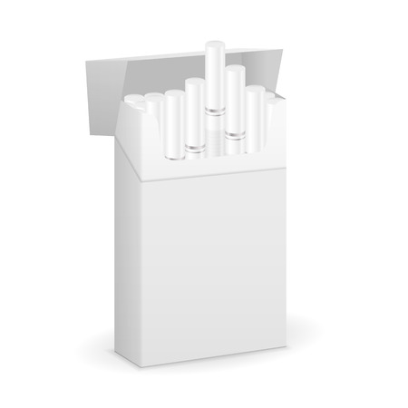 Cigarette box on a white background.のイラスト素材