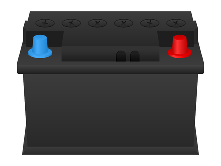 Car battery  on a white background.のイラスト素材