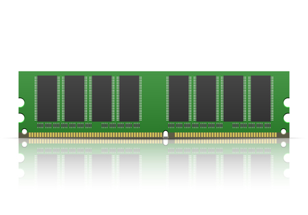 Computer memory on a white background.のイラスト素材