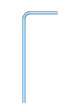 Drinking straw on a white background. Vector illustration.のイラスト素材