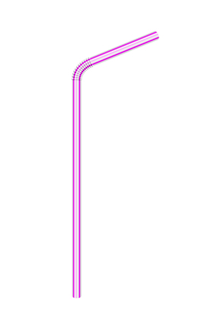 Drinking straw on a white background. Vector illustration.のイラスト素材