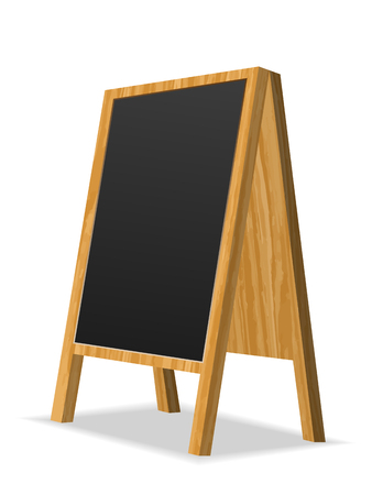 Advertising stand on a white background. Vector illustration.のイラスト素材