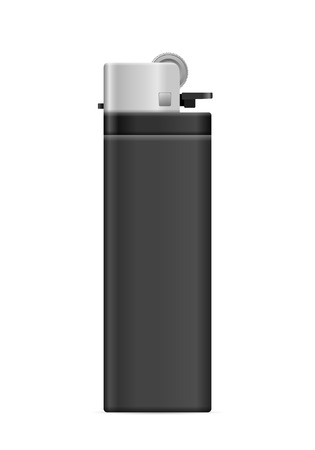 Lighter on a white background. Vector illustration.のイラスト素材
