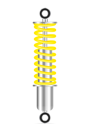 Shock absorbe on a white background. Vector illustration.のイラスト素材