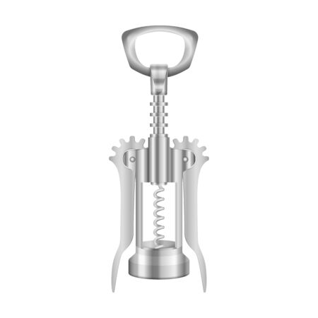 Corkscrew on a white background. Vector illustration.のイラスト素材