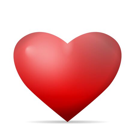 Heart on a white background. Vector illustration.のイラスト素材