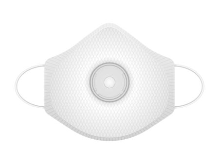 Medical mask on a white background. Vector illustration.のイラスト素材