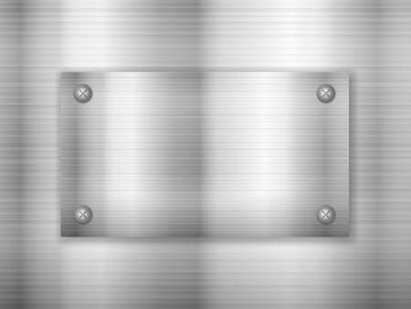 Background formed by metal sheets. Vector illustration.のイラスト素材