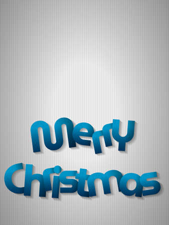 Paper Merry Christmas text background. Vector illustration.のイラスト素材