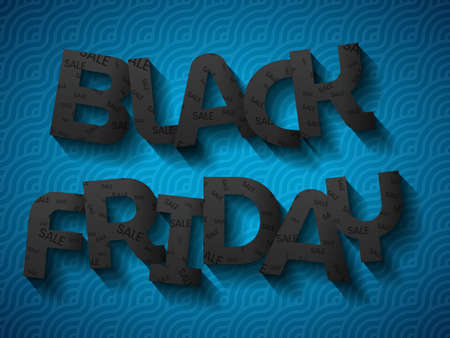 Black friday text background. Vector illustration.のイラスト素材