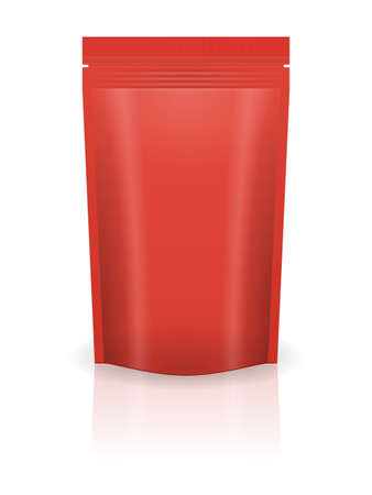 Sachet on a white background. Vector illustration.のイラスト素材