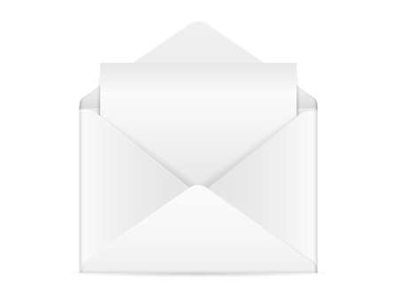 Envelope on a white background. Vector illustration.のイラスト素材