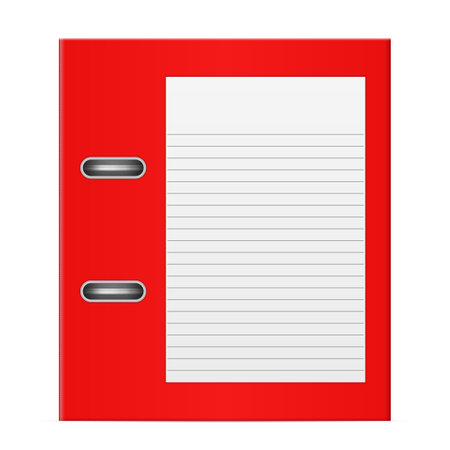 Binder on a white background. Vector illustration.のイラスト素材