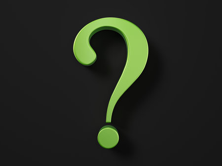 Car paint question symbol on a black background. 3d illustration.の写真素材