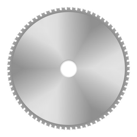 Saw blade on a white background. Vector illustration.のイラスト素材
