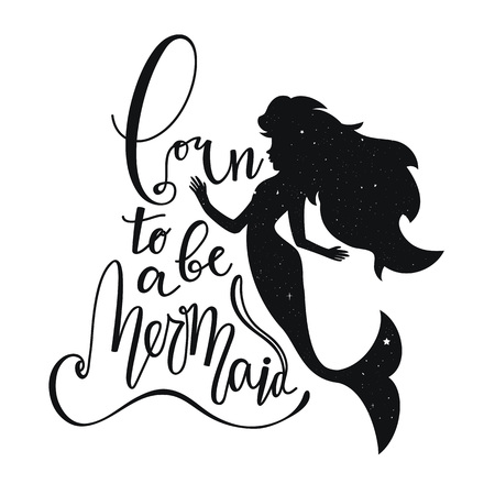 Typography poster with myth young womanのイラスト素材