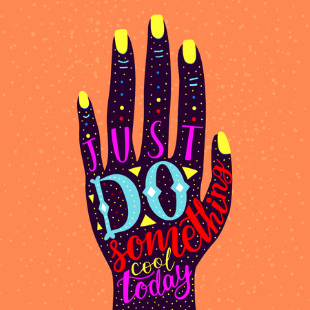 Typography poster with inspirational quoteのイラスト素材