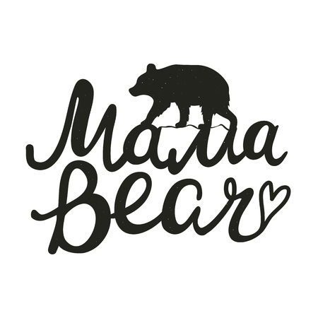 Black and white print design with animalのイラスト素材