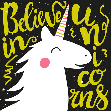 Hipster style inspirational typography poster, cutie childish print designのイラスト素材