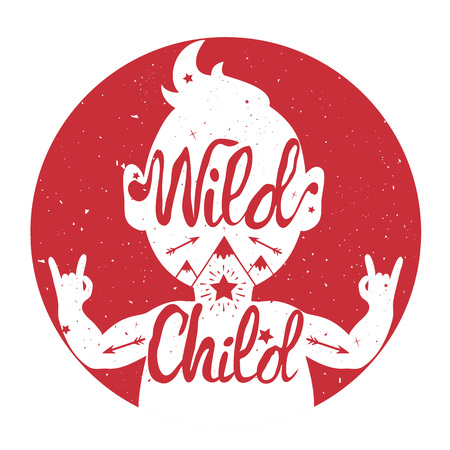 Vector hand drawn style typography poster with inspirational quote. Greeting card, hipster print art or home decorationのイラスト素材