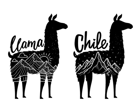 Typography posters, apparel monochrome print designのイラスト素材