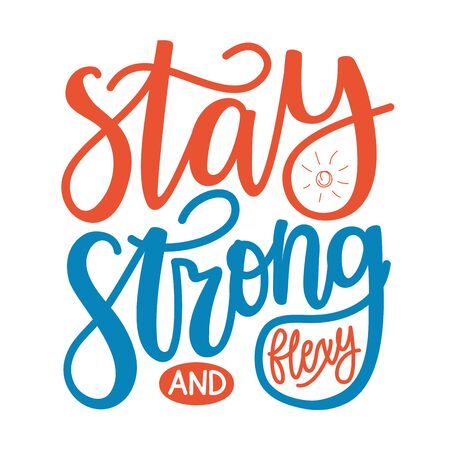 Motivate typography poster, apparel print design with lettering textのイラスト素材