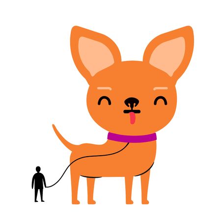Funny print design with petのイラスト素材
