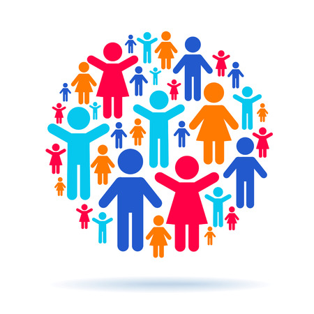 Teamwork and social interactionのイラスト素材