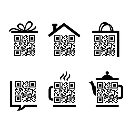 QR-Code. Set of pictograms for websiteのイラスト素材