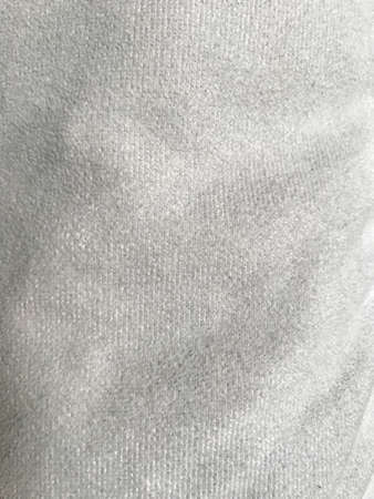 Close-up of soft gray velvet fabric textureの写真素材