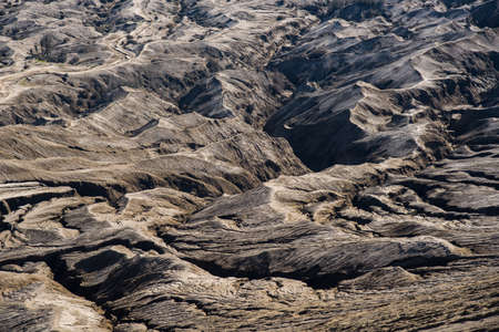 Volcanic ash pattern at Mt.Bromoの写真素材