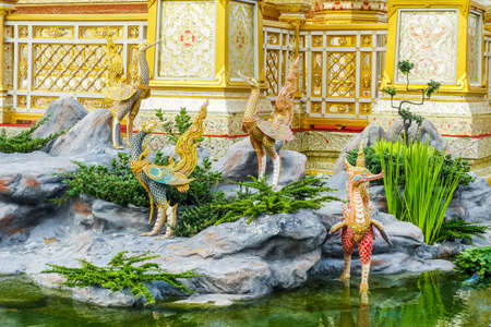 Bangkok,Thailand : November 29, 2017, The Royal Crematorium for HM King Bhumibol Adulyadej at Sanum Luangのeditorial素材