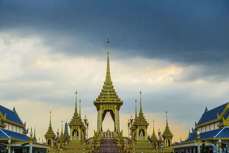 Bangkok,Thailand : November 29, 2017, The Royal Crematorium for HM King Bhumibol Adulyadej at Sanum Luangのeditorial素材