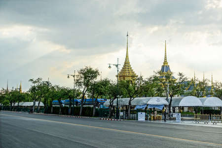 Bangkok,Thailand : November 29, 2017, The Royal Crematorium for HM King Bhumibol Adulyadej at Sanum Luangのeditorial素材