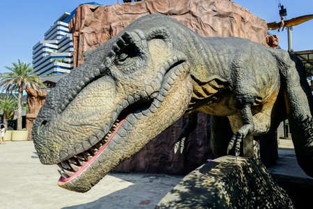 Bangkok, Thailand : January 2, 2018  The figure of Dinosaur at Dinosaur Planet in a heart of Bangkokのeditorial素材