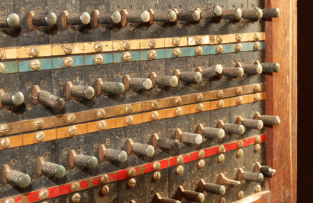Vintage telephone switchboard