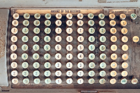 Vintage tax calculatorの写真素材