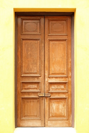 Old wooden doors の写真素材