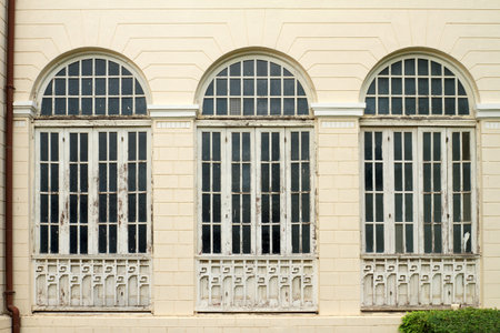 Classic window of old buildingの写真素材