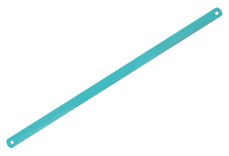 Hacksaw blade isolated on white backgroundの写真素材