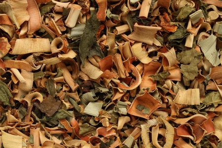 Thai herbal tea (lemongrass, mulberry leaves, pandan)の写真素材